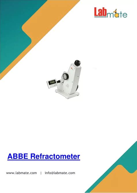 abbe's refractometer free